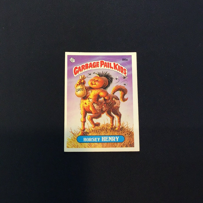 1986 Topps Garbage Pail Kids #86a Horsey Henry