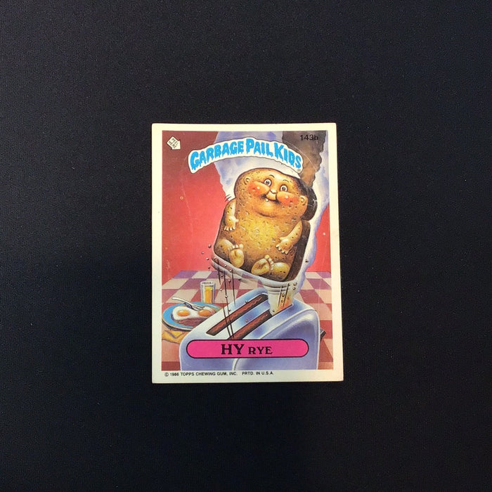 1986 Topps Garbage Pail Kids #143b Hy Rye