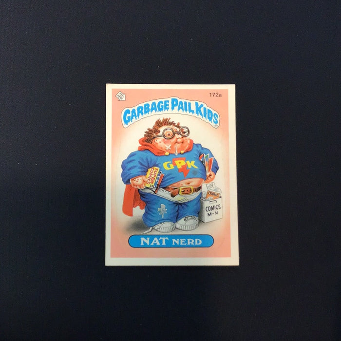 1986 Topps Garbage Pail Kids #172a Nat Nerd