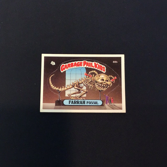1986 Topps Garbage Pail Kids #88b Farrah Fossil