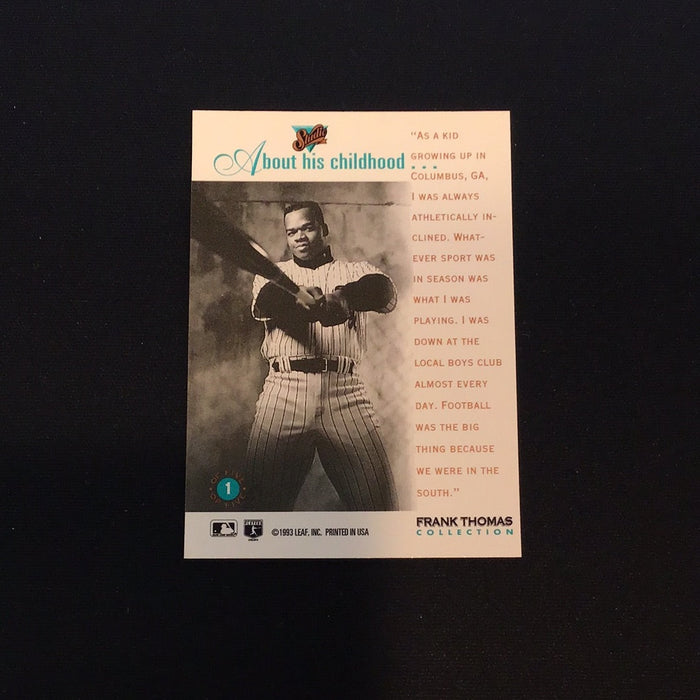 1993 Studio Thomas #1 Frank Thomas/Childhood