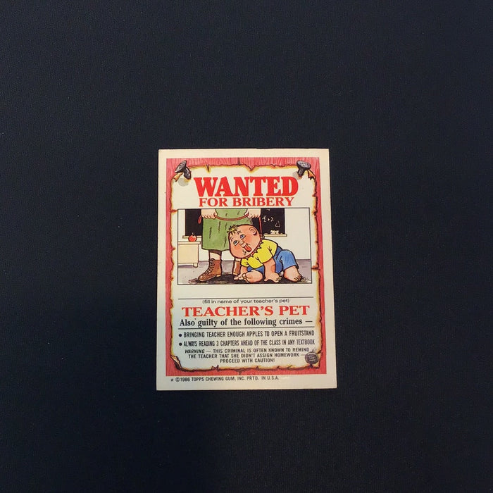 1986 Topps Garbage Pail Kids #108a Smelly Sally