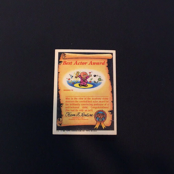 1985 Topps Garbage Pail Kids #62b Chris Hiss