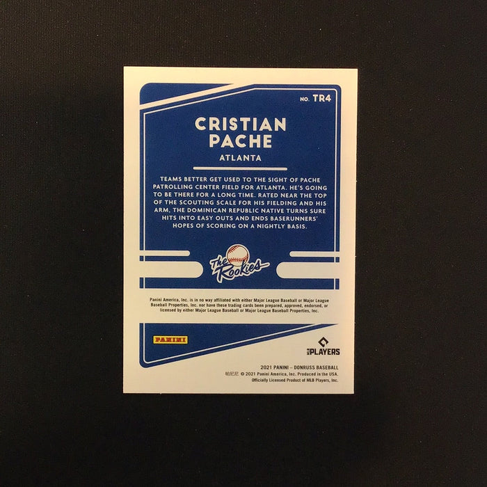 2021 Donruss The Rookies Pink Fireworks #4 Cristian Pache