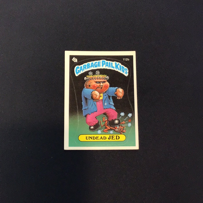 1986 Topps Garbage Pail Kids #112b Undead Jed