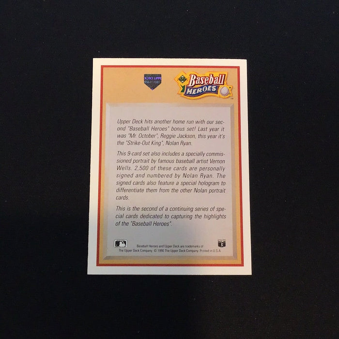 1991 Upper Deck Ryan Heroes #NNO Nolan Ryan Header SP