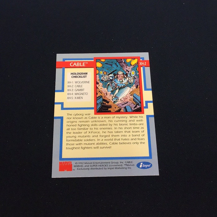 1992 Impel Uncanny X-Men Holograms #XH2 Cable