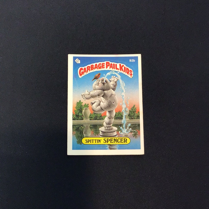 1986 Topps Garbage Pail Kids #92b Spittin' Spencer