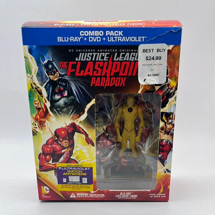 Justice League The Flashpoint Paradox Blu Ray (With Figure)
