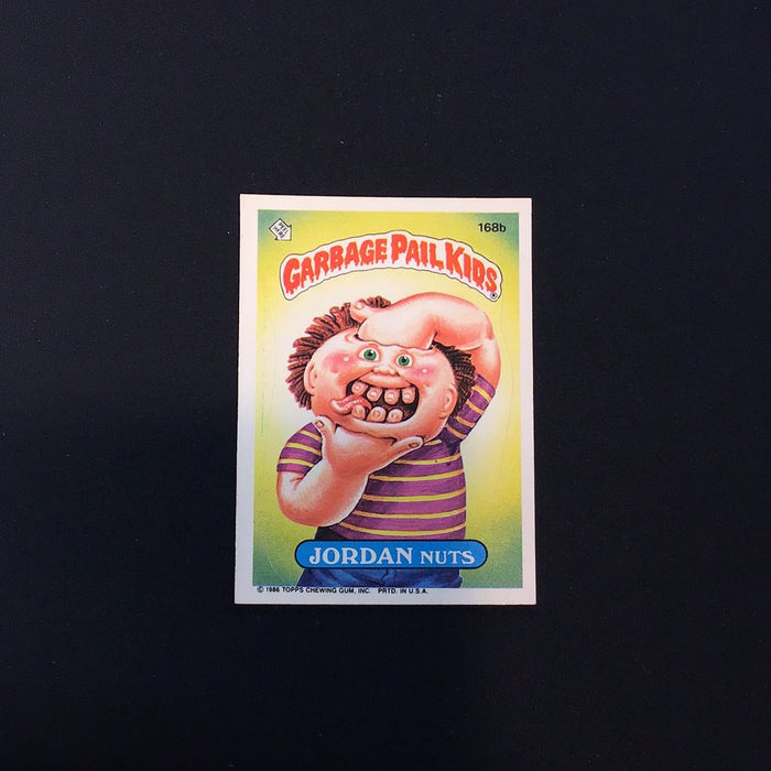 1986 Topps Garbage Pail Kids #168b Jordan Nuts