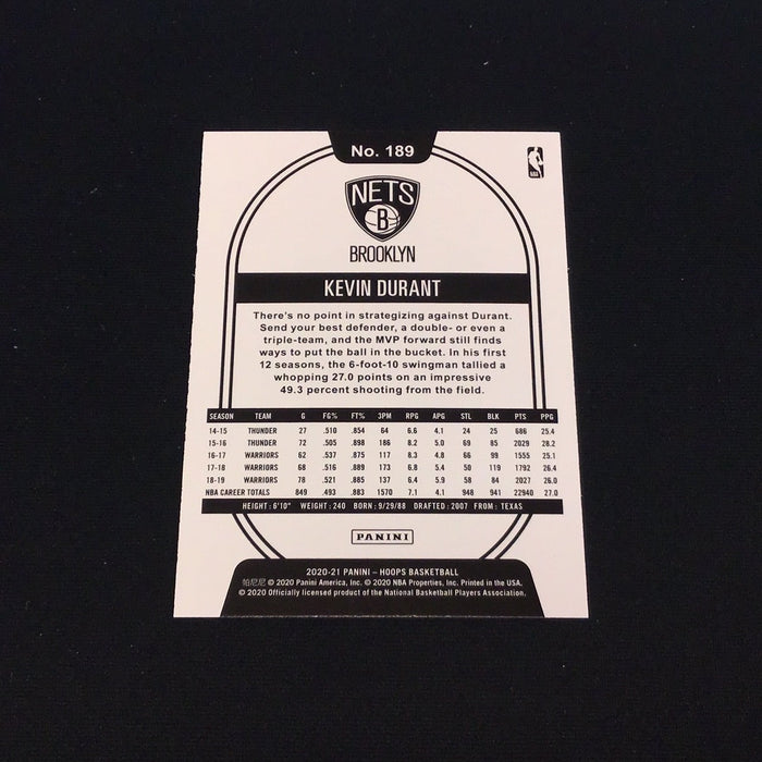 2020-21 Hoops Purple #189 Kevin Durant