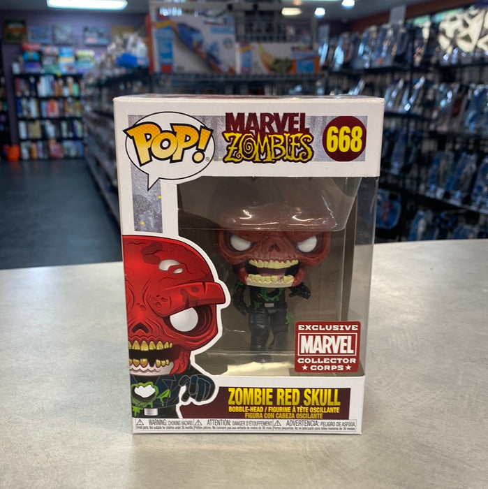 POP Marvel: Zombie Red Skull [Marvel Collector Corps Excl]
