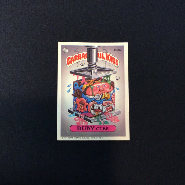 1986 Topps Garbage Pail Kids #163b Ruby Cube