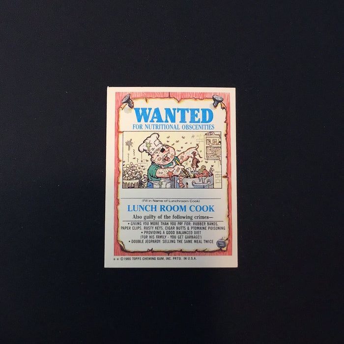 1986 Topps Garbage Pail Kids #148b Tiffany Lamp