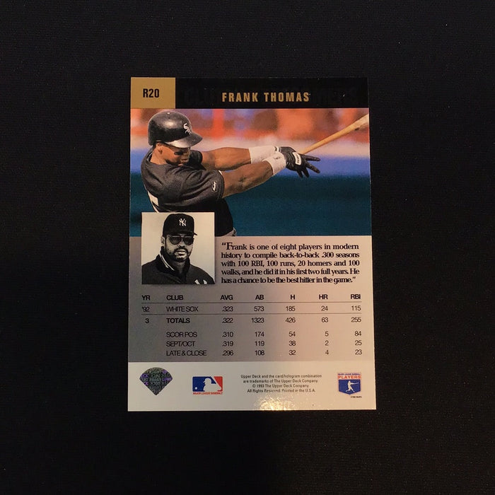1993 Upper Deck Clutch Performers #R20 Frank Thomas