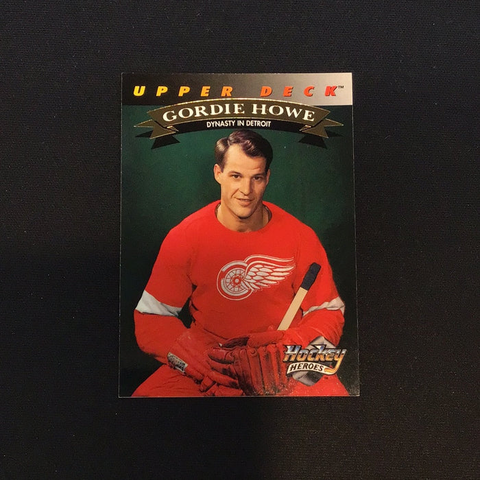 1992-93 Upper Deck Gordie Howe Heroes #20 Gordie Howe/Dynasty in Detroit