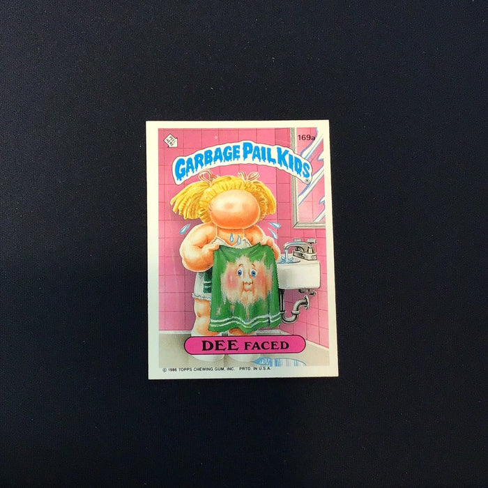 1986 Topps Garbage Pail Kids #169a Dee Faced