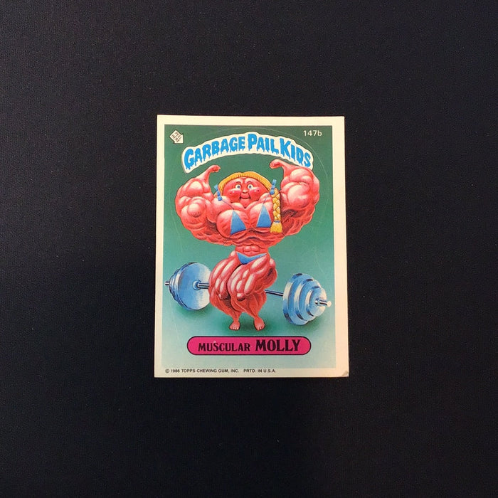1986 Topps Garbage Pail Kids #147b Muscular Molly