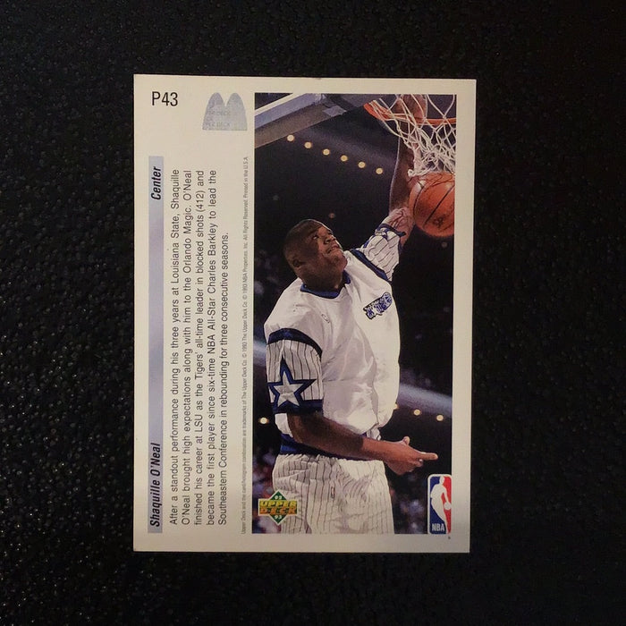 1992-93 Upper Deck McDonald's #P43 Shaquille O'Neal