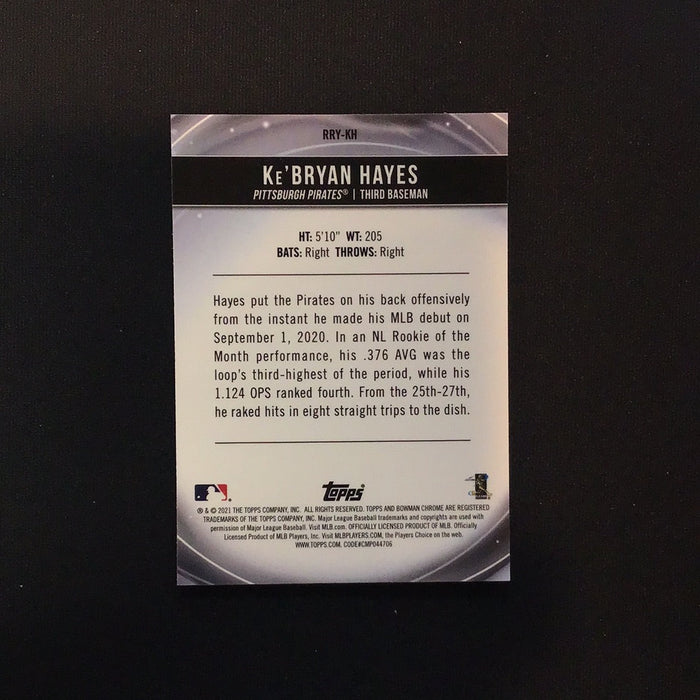 2021 Bowman Chrome Rookie of the Year Favorites Refractors #RRYKH Ke'Bryan Hayes