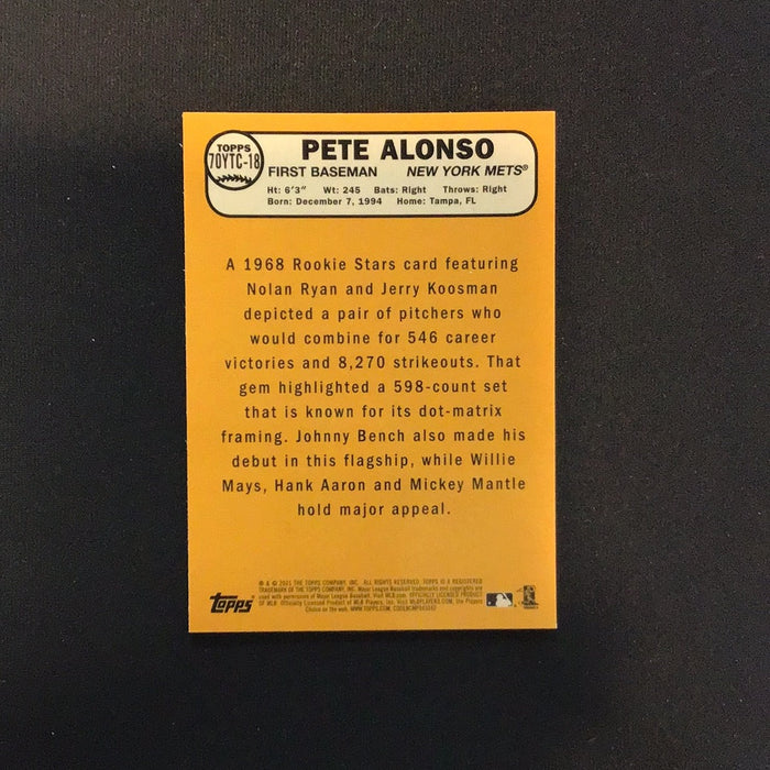 2021 Topps 70 Years of Topps Baseball Chrome #70YTC18 Pete Alonso