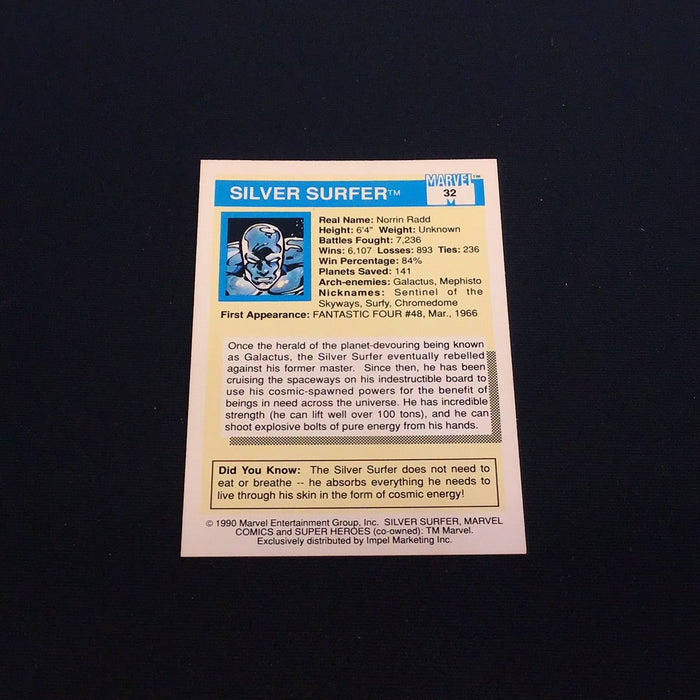 1990 Impel Marvel Universe I #32 Silver Surfer