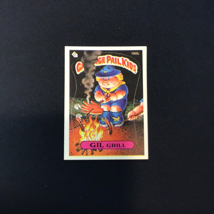 1986 Topps Garbage Pail Kids #190b Gil Grill