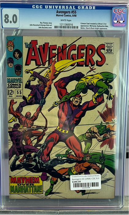 Avengers 55 (1968) CGC 8.0