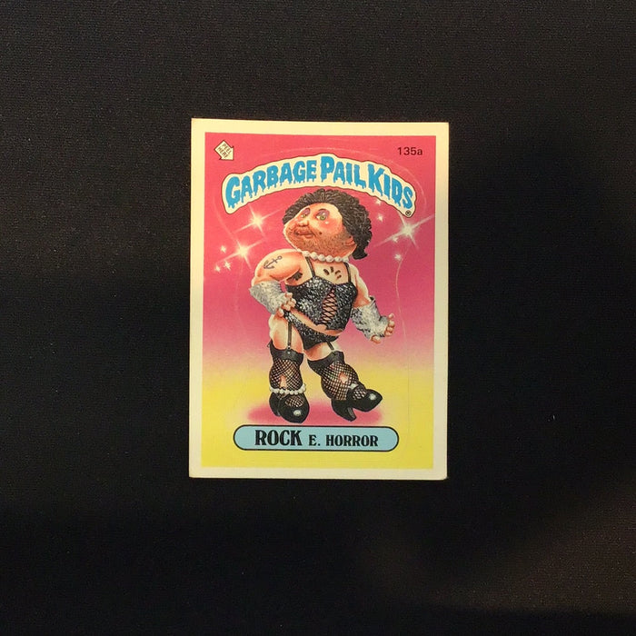1986 Topps Garbage Pail Kids #135a Rock E. Horror