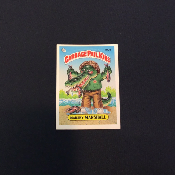 1986 Topps Garbage Pail Kids #100b Marshy Marshall
