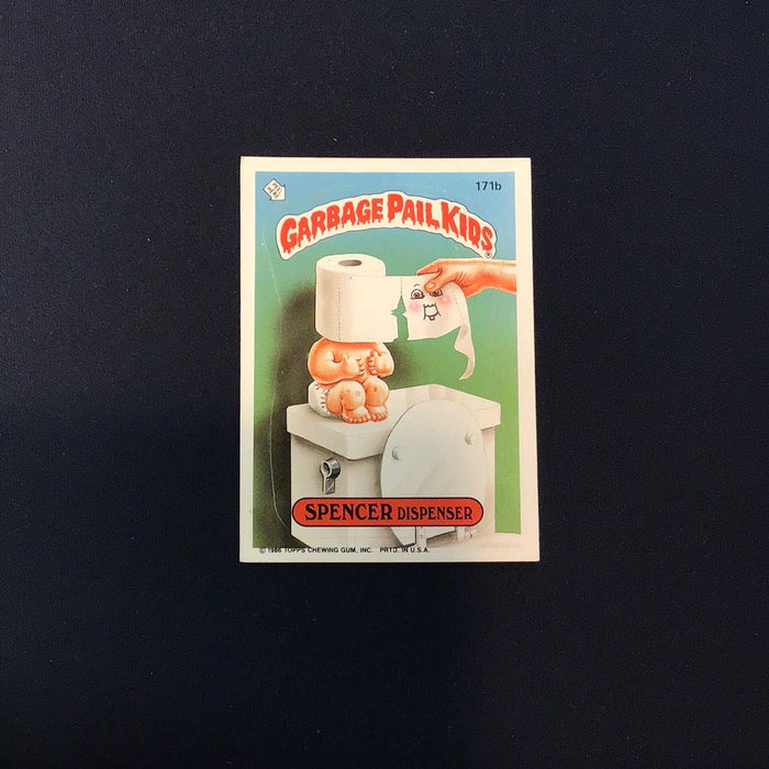 1986 Topps Garbage Pail Kids #171b Spencer Dispenser