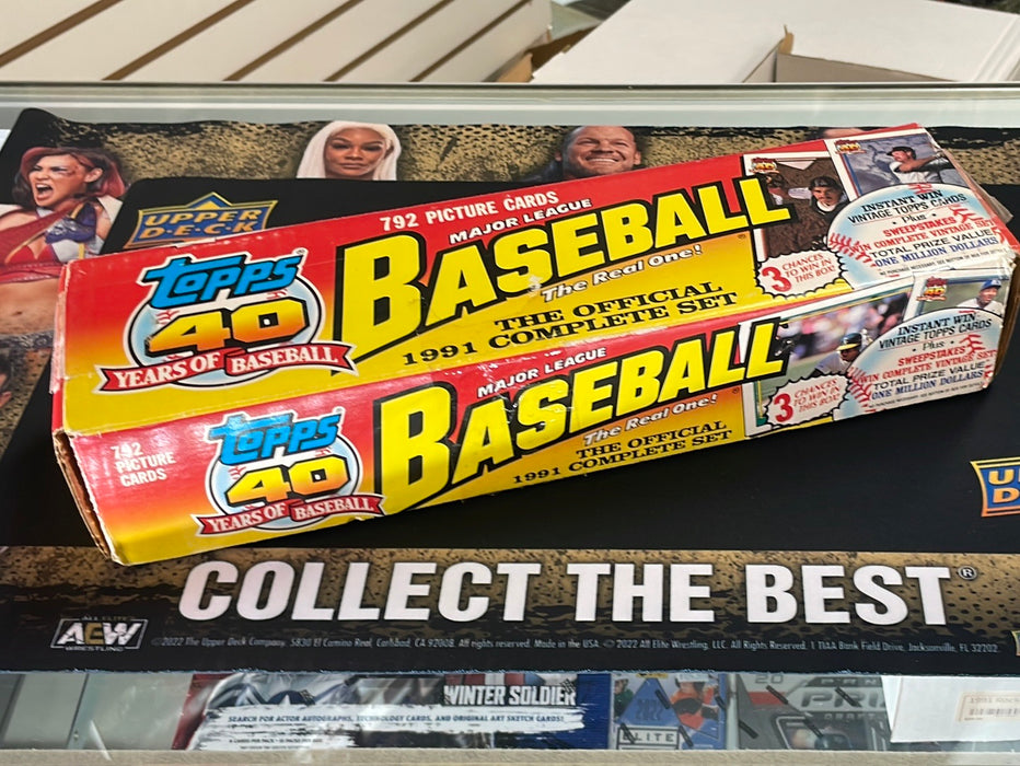 1991 Topps Baseball Complete Set (792 Cards)
