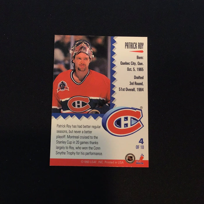 1993-94 Leaf Painted Warriors #4 Patrick Roy