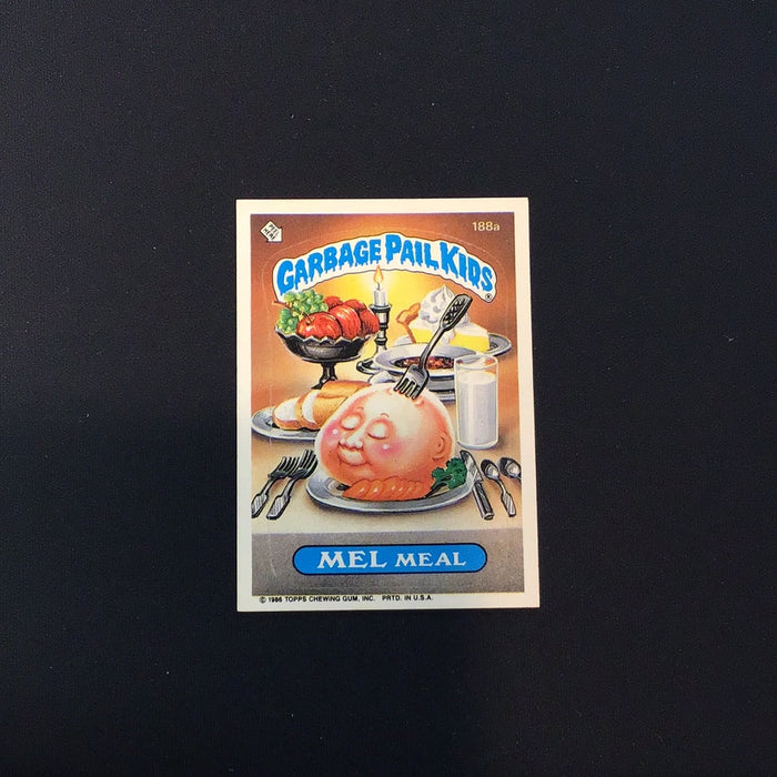 1986 Topps Garbage Pail Kids #188a Mel Meal
