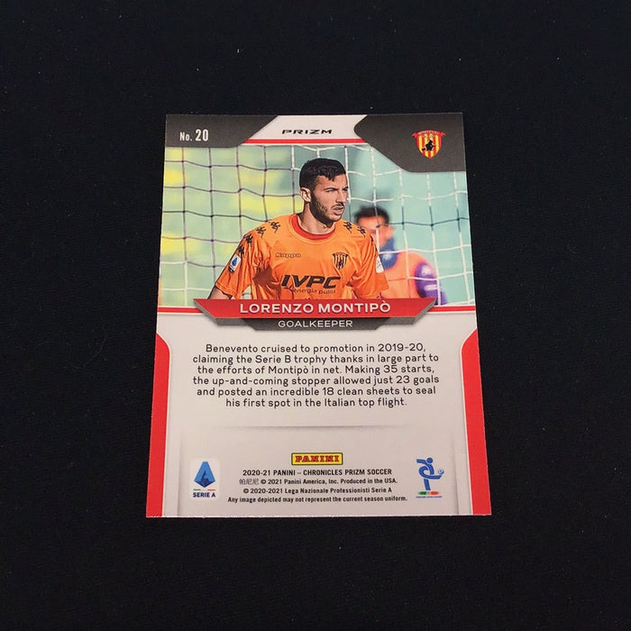 2020-21 Panini Prizm Serie A Purple Mojo #20 Lorenzo Montipo