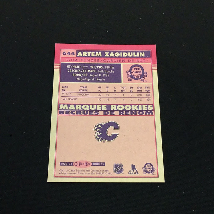 2020-21 O-Pee-Chee Retro #644 Artem Zagidulin