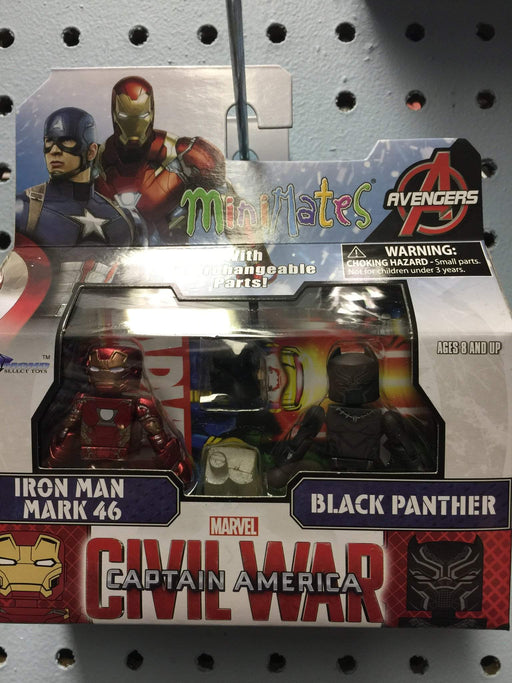 Marvel Minimates Series 66 Iron Man with Black Panther