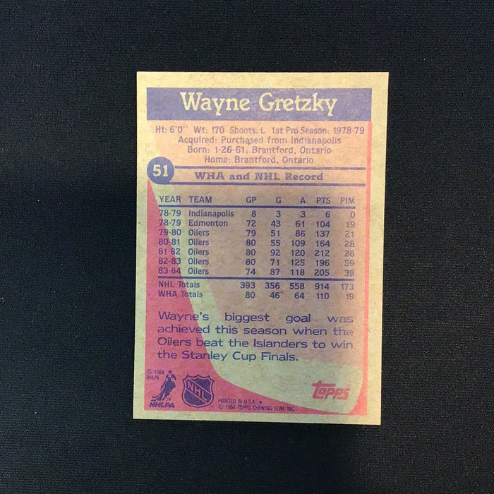 1984-85 Topps #51 Wayne Gretzky