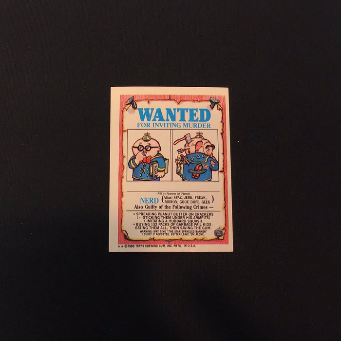 1986 Topps Garbage Pail Kids #128b Low Cal