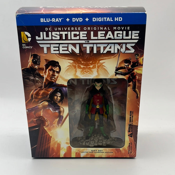 Justice League Vs. Teen Titans Limited Edition Blu Ray (With Figure)