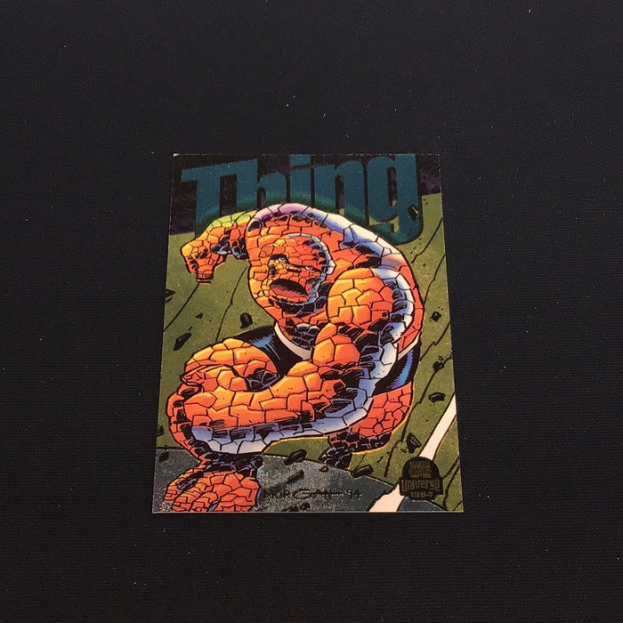 1994 Fleer Marvel Universe V Power Blast Gold #9 Thing
