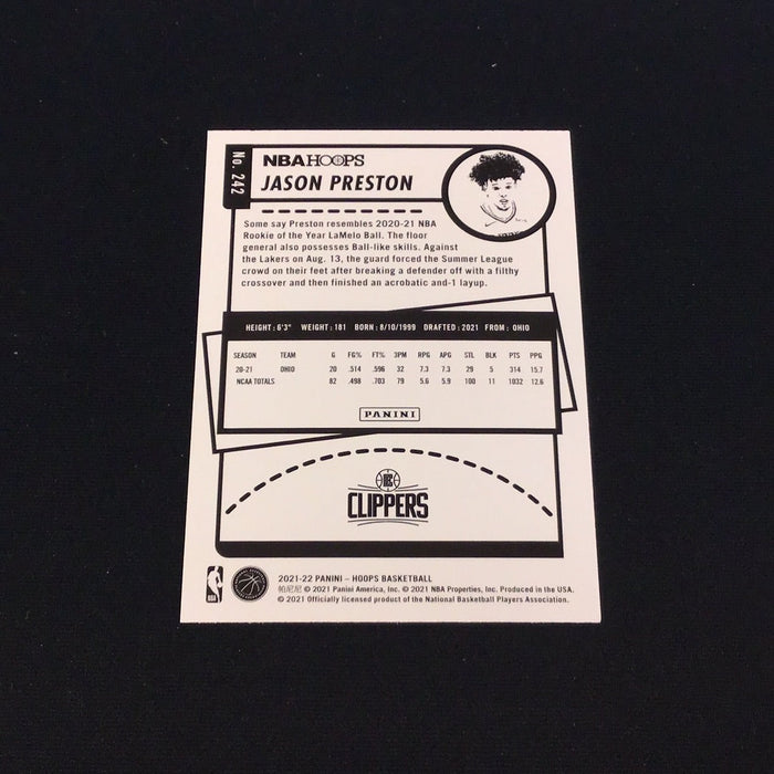 2021-22 Hoops #242 Jason Preston RC
