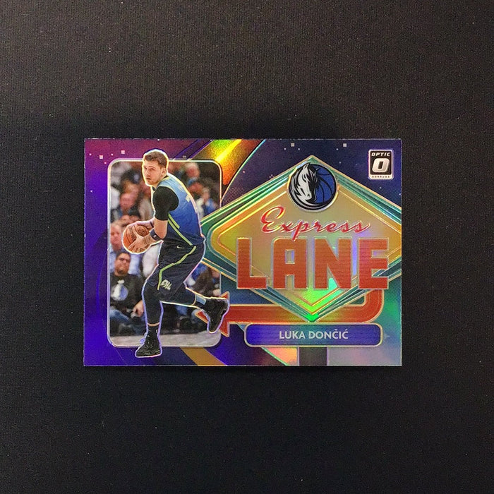 2020-21 Donruss Optic Express Lane Purple #13 Luka Doncic