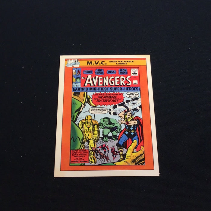 1990 Impel Marvel Universe I #130 Avengers #1