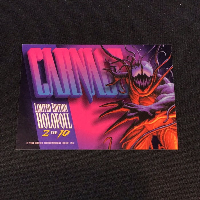 1994 Fleer Marvel Masterpieces Holofoil Silver #2 Carnage