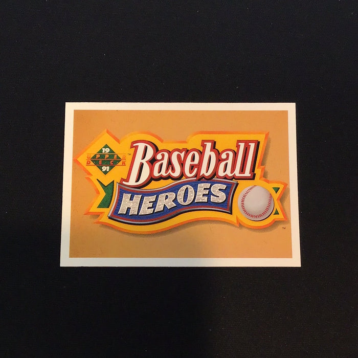 1991 Upper Deck Ryan Heroes #NNO Nolan Ryan Header SP