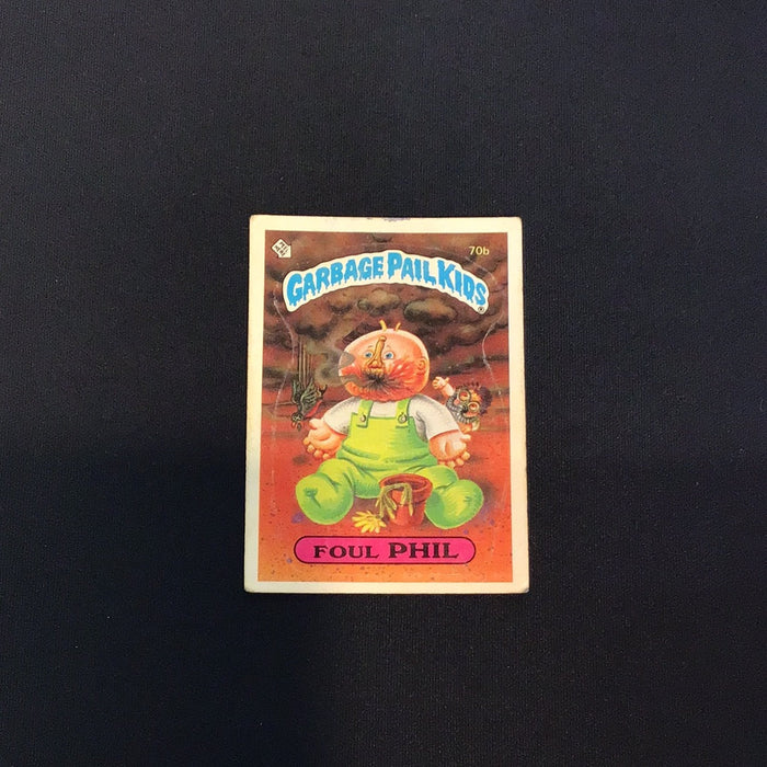 1985 Topps Garbage Pail Kids #70b Foul Phil