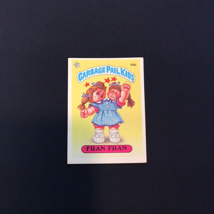 1985 Topps Garbage Pail Kids #49b Fran Fran
