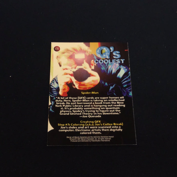 1997 Fleer SkyBox Marvel Premium QFX #61 Spider-Man