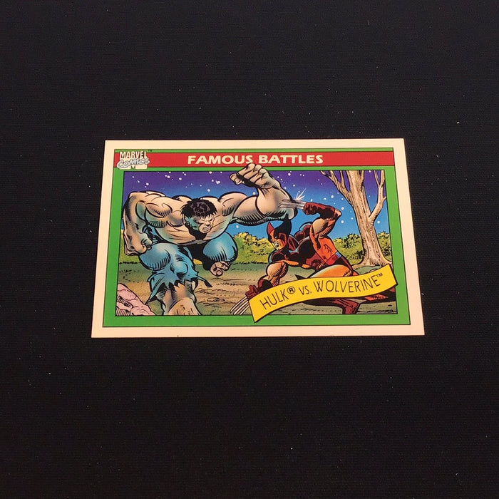 1990 Impel Marvel Universe I #113 Hulk vs. Wolverine